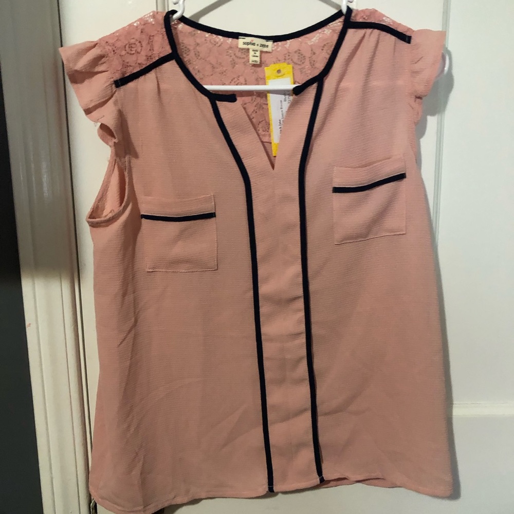 rose blush blouse